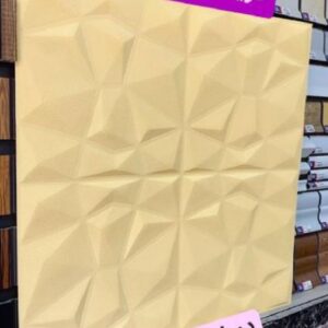 دیوارپوش 70*70 سانت کریستال کرم روشن پشت چسب دار